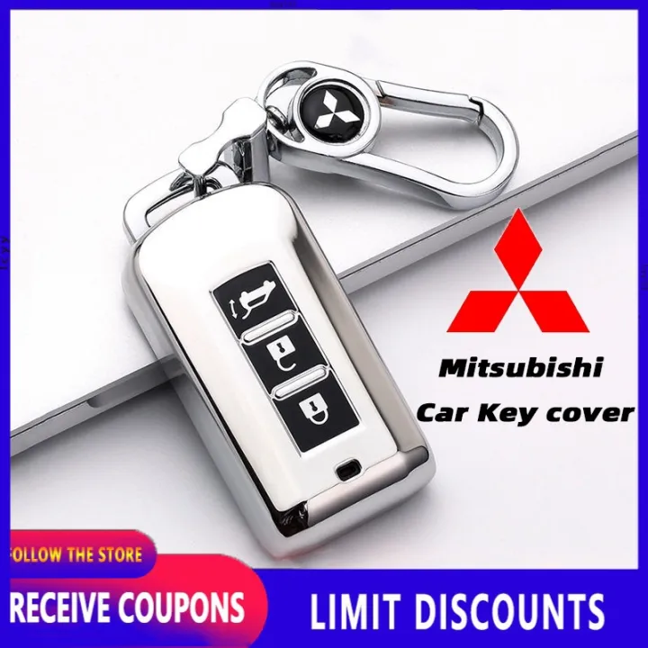 Custodia Portachiavi Auto In TPU Morbido Tie-Dye Per Mitsubishi ASX, Outlander, L200, Eclipse, Pajero Sport – Cover Colorata A 360° Con Portachiavi