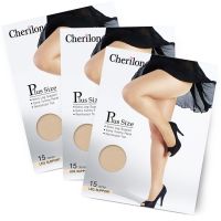 (1ชิ้น) Cherilon ถุงน่องเต็มตัว สำหรับคนรูปร่างใหญ่ เชอริล่อน Plus Size Pantyhose XXL สะโพก 120-140 cm. สูง 165-175 cm.