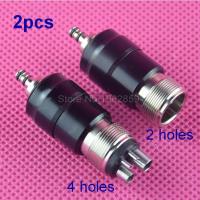 2Pcs ทันตกรรม Handpiece Quick Coupler Connector Coupling อะแดปเตอร์หมุนสำหรับ4Hole 2Hole NSK Dental ความเร็วสูง Handpiece