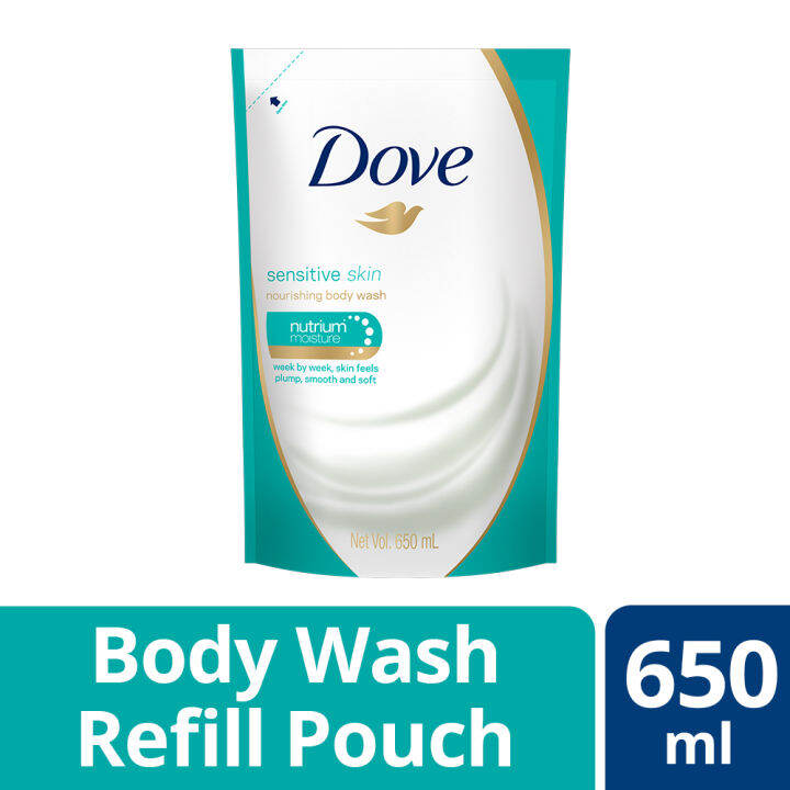 Dove Sensitive Skin Nourishing Body Wash Refill Pouch 650mL Lazada PH