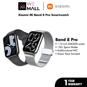 Original Xiaomi Mi Band 8 Pro 1.74 inch AMOLED Full Color Screen 5ATM  Waterproof Smart Watch, Support GPS / NFC / Heart Rate(Black)