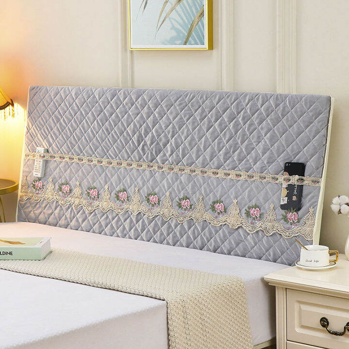 Italian Velvet Wooden Bed Head Cover Cover Wooden Bed Bed Head Cover 1.