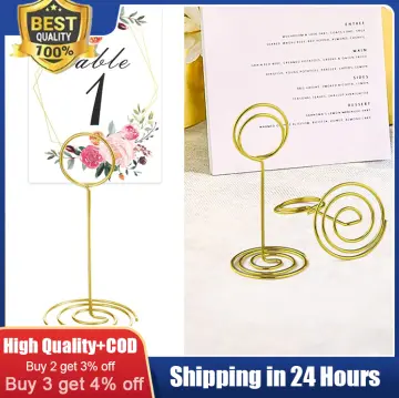 Shop Gold Menu Holder with great discounts and prices online - Nov