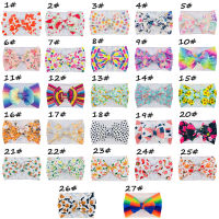 40Pcs Baby Girl Print Waffle Headbands Turban with Knotted Bows Handmade Elastic Hairbands for Infant Newborn Toddler Children