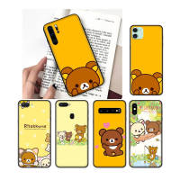 NO162 Cute Rilakkuma Protective เคสโทรศัพท์ หรับ Samsung A72 A02S A02 2 A52 A03 A33 A12 A32 M02 A42 A73 A03S A53 A22 A13 Quantum Core ซิลิโคน ปก