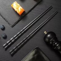 [COD] Chopsticks black alloy commercial machine special chopsticks restaurant wholesale free shipping factory cross-border e-commerce