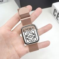 ☫┅ Milanese Stainless Steel Loop Magnet Strap For Apple Watch Band 49mm 45mm 41mm 44 40mm 42mm Bracelet iWatch Series 8 4 5 SE 6 7