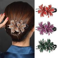 Colorful Rhinestone Large Duck Bill Clip Gifts for Mom New Fashion Flower Hair Accessories