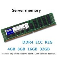 DDR4 8GB 3200 DDR4 8GB 3200 DDR4 Ram หน่วยความจำเซิร์ฟเวอร์16GB 8GB 8GB PC4 2400Mhz 2133Mhz 2133P 2400T 2666V เมนบอร์ด REG ECC สนับสนุน X99