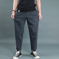 Mens Lightweight Ice Silk Joggers Sports Pants Sportswear Sweatpants Knit Tracksuit Long Trousers Oversize Wide Leg Clothing