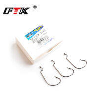 YGFTK Crank Hook Wide Belly Marine Lure เบ็ดเหยื่ออ่อน50ชิ้น