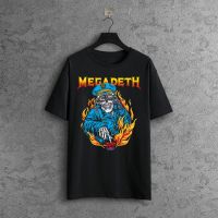 2023 Newrestetl MEGADETH ROCK BAND VII Biohazard เสื้อยืดผู้ชายยินดีต้อนรับสู่ครอบครัว Zombie Hunters Cotton