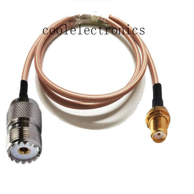 RG142 SMA Female Jack to UHF SO239 Female RF Crimp Coax Pigtail Connector Low Loss Cable 10/15/20/30/50cm 1/2/3/5/10M