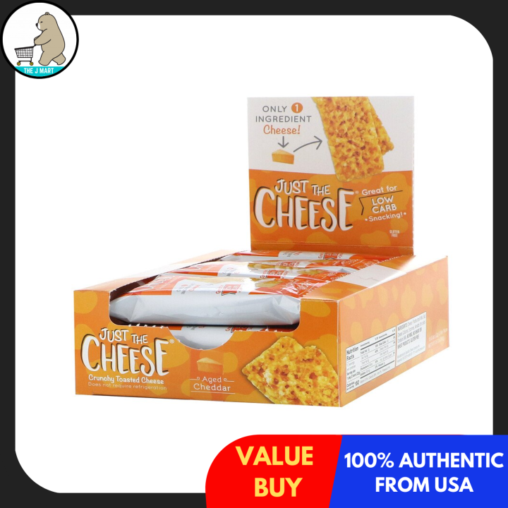 Just The Cheese, Aged Cheddar Bars, 12 Bars, 0.8 oz (22 g)[PREORDER