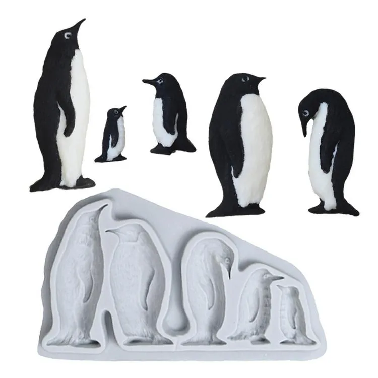 New 3D Penguin Gifts Ice Cube Tray Fun Shapes, Odd Novelty Cute