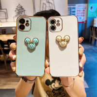 เคสซิลิโคนนิ่มลายการ์ตูนหมี3D น่ารักสำหรับ IPhone 15 14 13 Pro Max MiNi 12 11 7 8 Plus X XS XR SE 2ปกมันวาว