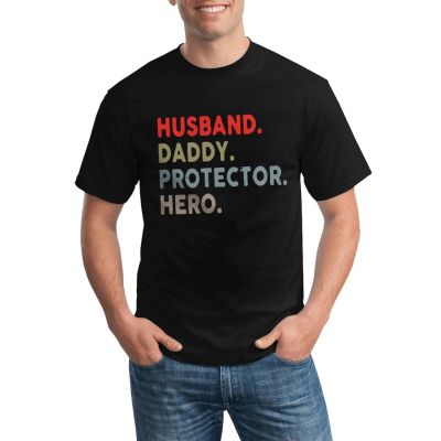 Hip Hop Comics Cute Men Tshirt Husband Daddy Protector Hero Shirt Daily Wear Popular Various Colors Available