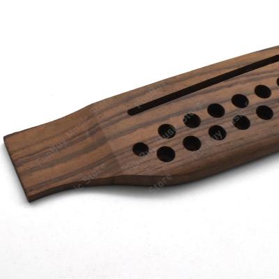 ‘【；】 Rosewood 12 Strings Guitar Bridge For Acoustic Guitar Replacement Parts Wooden Folk Guitar Accessories