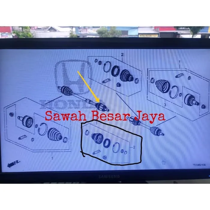 Inboard Boot Drive Shaft Set Karet As Roda Bagian Dalam Brv (Kode 03