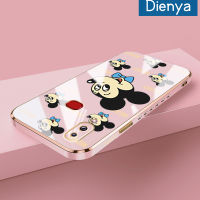 Dienya เคสปลอกสำหรับ Samsung กาแลคซี M01s A10s A10การ์ตูนมีความสุขมิกกี้ใหม่กรอบสี่เหลี่ยมพื้นผิวเคสนิ่มซิลิกาเจลกันกระแทกเคสมือถือรวมทุกเลนส์กล้องถ่ายรูปฝาครอบป้องกัน