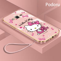 เคส Samsung J2 J530นายกชุบทองเรียบง่ายสุดหรูเคสโทรศัพท์ Hello Kitty เคสซิลิโคน TPU นิ่ม