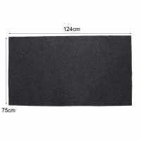 BBQ Grill Mat 75X124ซม. สารหน่วงไฟทนความร้อน Non-Stick BBQ Gas Grill Splatter Mat Backyard ชั้นป้องกัน Rug