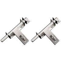 【LZ】✕✖  2X Stainless Steel Bolt 304 Heavy-Duty Left And Right Bolts Sliding Bolt Door Lock Latch