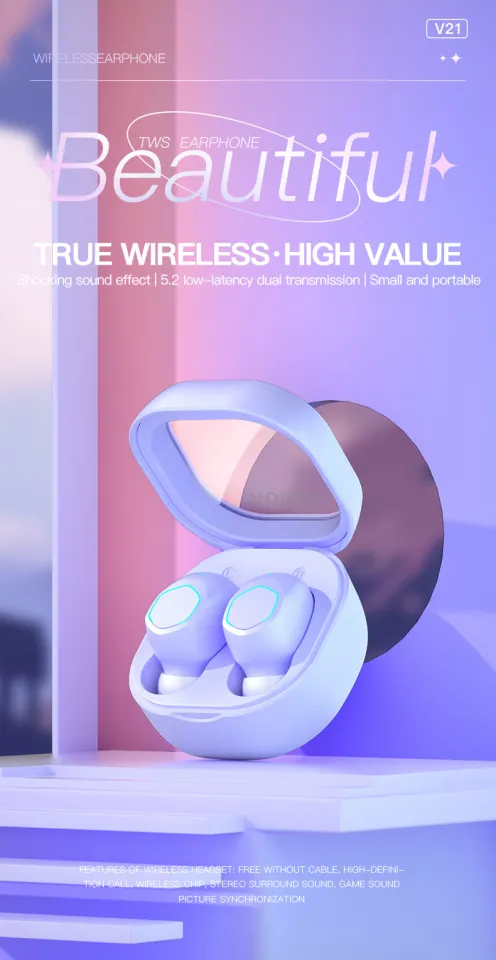 EYD V21 TWS Bluetooth Earphone BT5.3 True Wireless Earbuds with