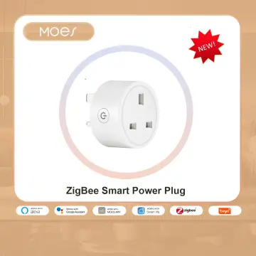 Moes Zigbee Smart Wall Socket,glass Panel Outlet,power Monitor
