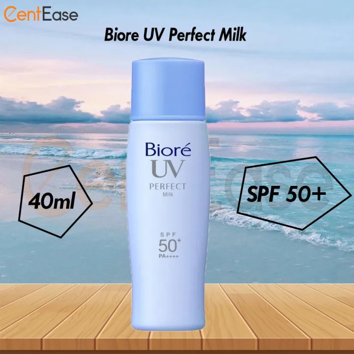 Biore Uv Perfect Milk Spf50 40ml Lazada