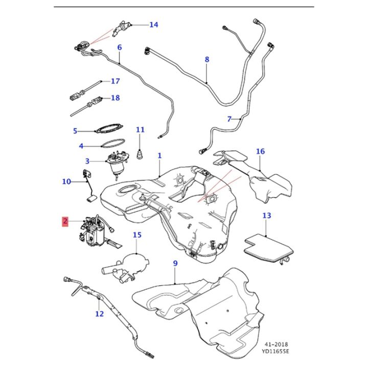 c2d28002เบนซินปั๊มโมดูลประกอบปั๊มเชื้อเพลิงส่งหน่วยสำหรับ-land-rover-jaguar-xj-สำหรับ-xf-2-0ครั้ง2-0-5-0