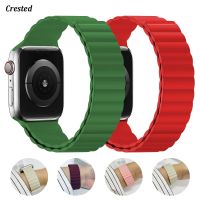 Strap For Apple Watch Band 44mm 40mm 45mm 41mm 42mm 38mm Silicone magnetic Link Loop Bracelet iWatch Series 8 7 Ultra 3 5 6 SE Straps