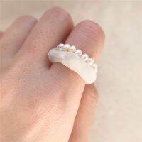 7 Colors New Resin Irregular Geometry Overlay Ring Fashion Design Ring Fashion Accessories Jewelry