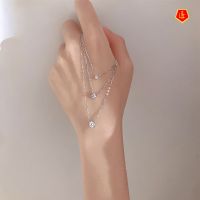 [Ready Stock]S925 Silver Flash Diamond Necklace Female Temperament Simple Fashion