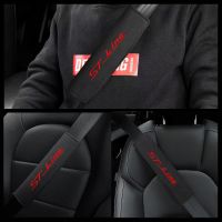 Car accessories Seat Belt Leather Safety Belt Shoulder Cover for Ford ST LINE STLINE Mk3 Mk4 Focus Mustang GT Car Interior Seat Covers