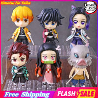 โมเดลดาบพิฆาต Demon Slayer Kimetsu NO Yaiba Tanjirou Nezuko Inosuke Zenitsu Giyuu Shinobu Action Figure พีวีซีแอ็คชั่นรุ่นQหุ่นของเล่น