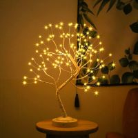 Fairy Led Night Light 108leds Christmas Tree Table Lamp 8 Modes Battery/USB Operated Bedside Lamp For Room Home Decor Desktop