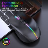 เมาส์สำหรับเล่นเกมส์เมาส์แบบชาร์จไฟได้ Esports Mouse Komputer แล็ปท็อปสำนักงานเงียบสากลการยศาสตร์กลไกง่ายต่อการพกพา