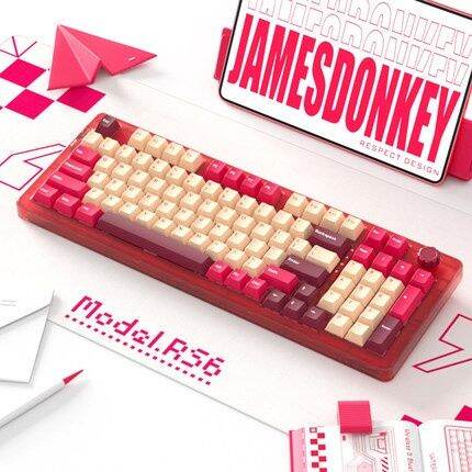 james-donkey-ไร้สาย-rs6ตรวจสอบแบบครั้งที่สามคีย์บอร์ดแบบกลไกเอฟเฟกต์แสง-rgb-แป้นพิมพ์ปลั๊กเอนกประสงค์ไดร์เวอร์แมโครไฟฟ้า