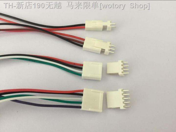 cw-10-sets-2pin-3pin-4pin-5pin-2-54mm-pcb-plug-with-wires-cables-l00mm-l150mm-l200mm