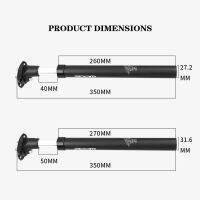 ซูมจักรยานหลอดที่นั่งฤดูใบไม้ผลิระงับ D Amping Seatpost โช้คอัพ27.228.630.931.6มิลลิเมตร MTB จักรยานถนนอุปกรณ์จักรยาน