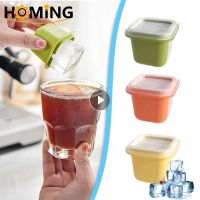 Silicone Ice Mold Lattice Ice Cube Mold Household Block Storage With Lid Ice Cream Gadgets Trays Tools for Kitchen Accessories