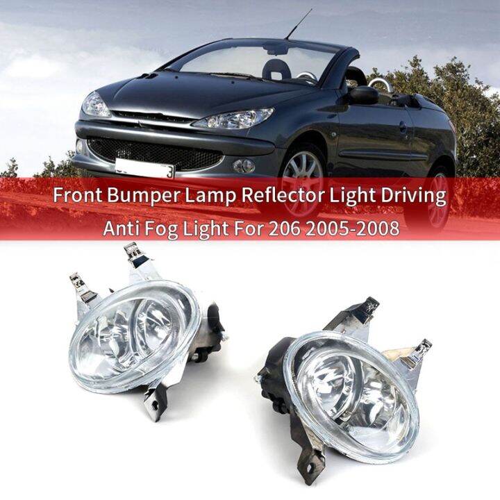 Car Front Fog Lamp Fog Light Front Bumper Lamp Reflector Light Driving ...
