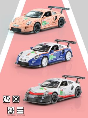 Boys Toys Gifts For Children 911 GT3 RSR Sports Car XHD Simulation Exquisite Diecasts Toy Vehicles 1:32 Alloy Collection Model