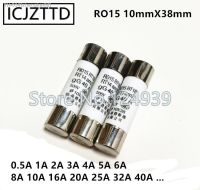 ✸☁♤ RO15 Ceramic fuse 10x38mm 0.5A 1A 2A 3A 4A 5A 6A 8A 10A 16A 20A 25A 32A 40A 10x38mm 500V R015 10x38 10X38