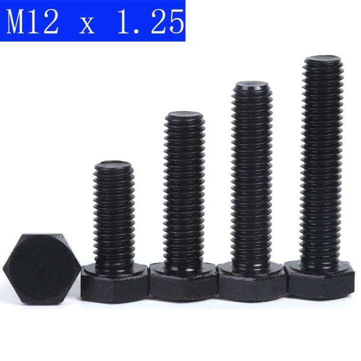 M12 X 1.25 (12มม.) Fine Pitch Hex Cap Bolts/สกรู,8.8โลหะผสมเหล็กด้าย ...