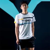 【hot seller】 [Juhuasuan] Mens and womens same style sports suit summer high-end badminton breathable quick-drying sweat-absorbing