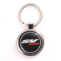 Chrome รถจักรยานยนต์พวงกุญแจ Key Ring สำหรับ Suzuki SV650 SV650S SV 650