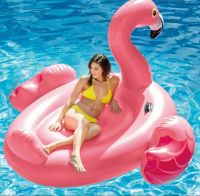 Morestech แพยางเป่าลม นกฟลามิงโก้สีชมพู Giant Flamingo Inflatable