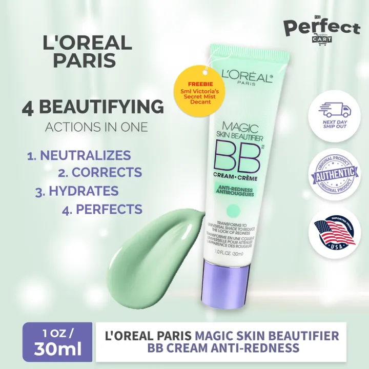 Immediate Delivery L'Oreal Paris Magic Skin Beautifier Anti-Redness BB ...